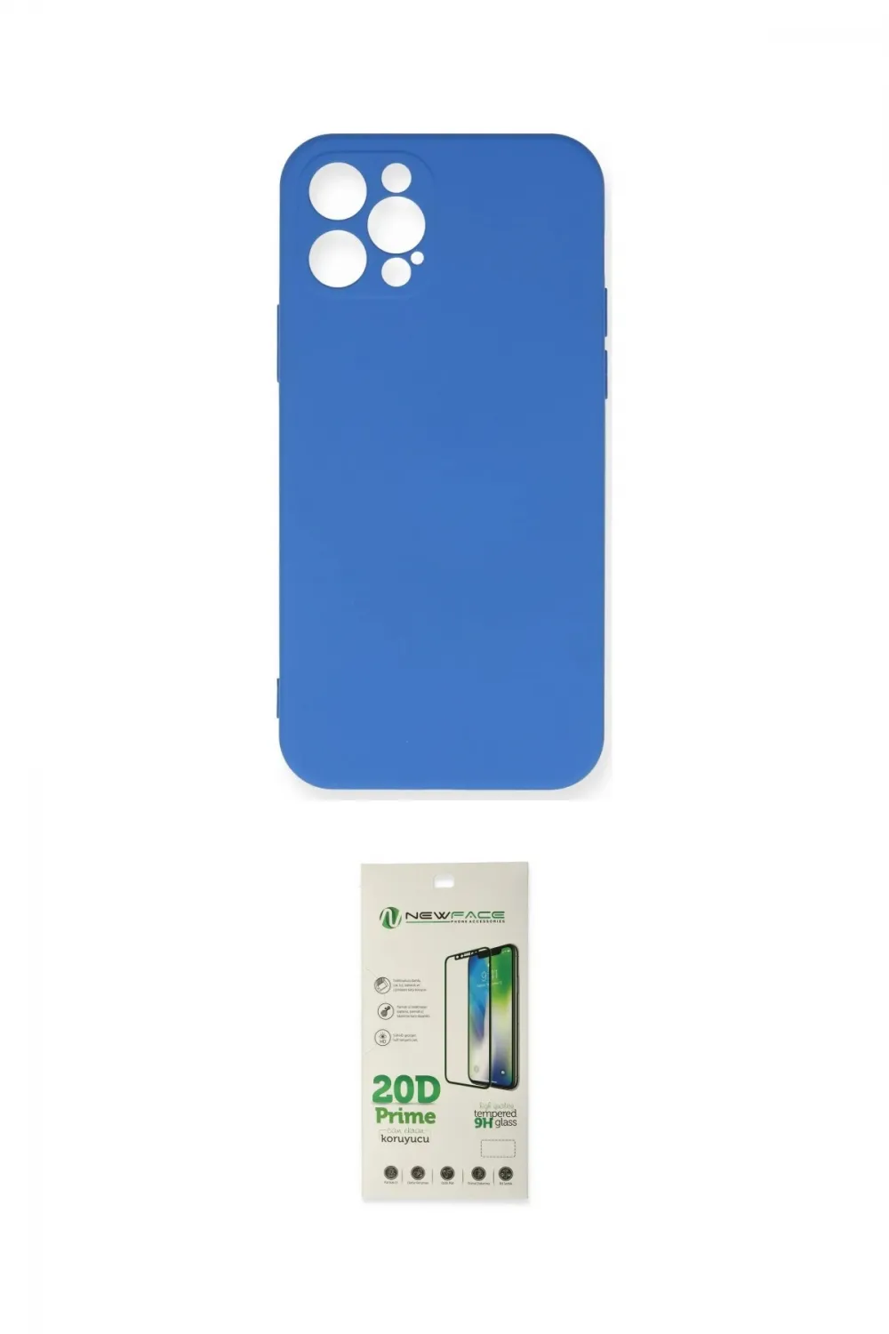 ieg™ iPhone 12 Pro Max Kılıf Ahenk Serisi - Siyah 20D Premium Cam Ekran Koruyucu