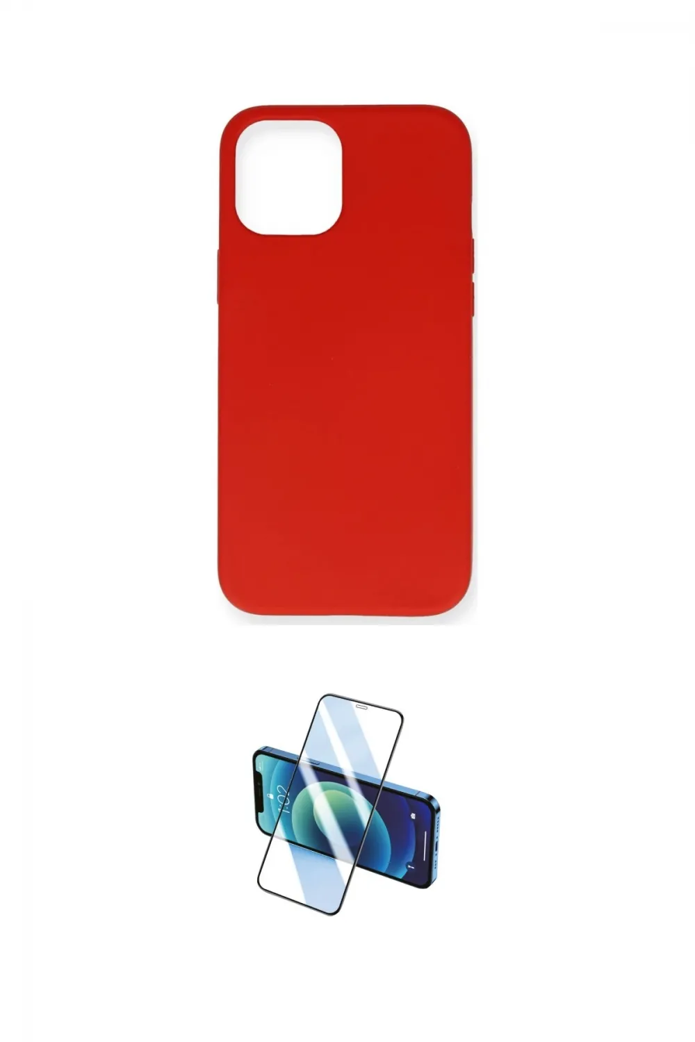 ieg™ iPhone 12 Pro Max Kılıf Ahenk Serisi - Siyah 3D Antistatik Seramik Nano Ekran Koruyucu