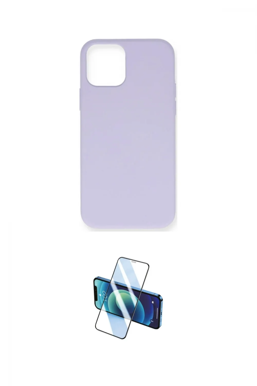 ieg™ iPhone 12 Pro Max Kılıf Ahenk Serisi - Siyah 3D Antistatik Seramik Nano Ekran Koruyucu