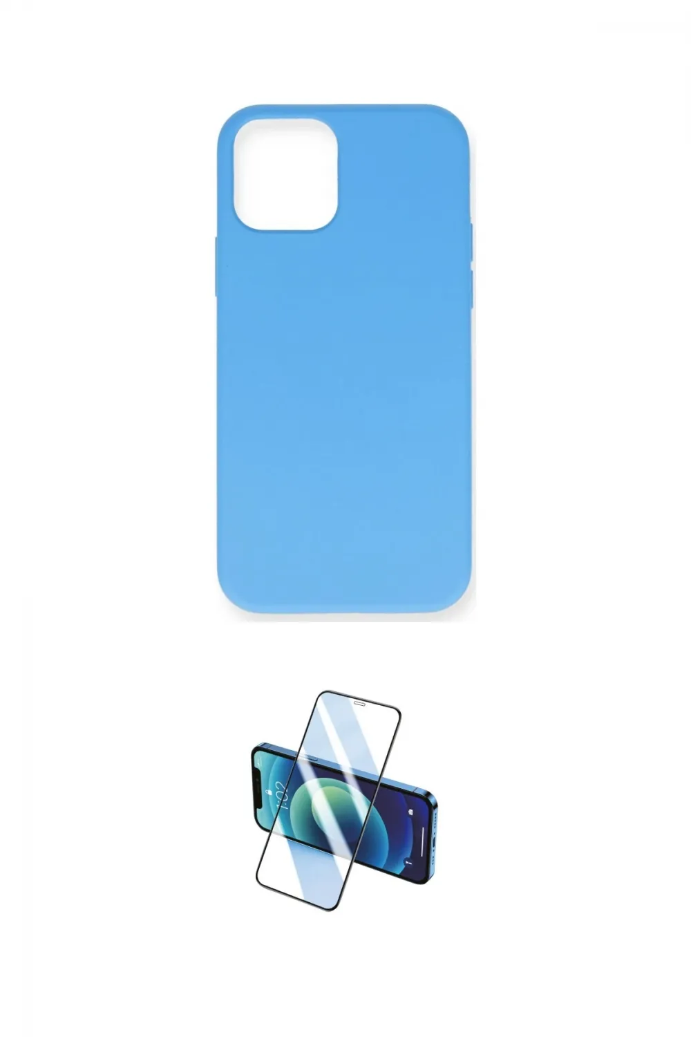 ieg™ iPhone 12 Pro Max Kılıf Ahenk Serisi - Siyah 3D Antistatik Seramik Nano Ekran Koruyucu