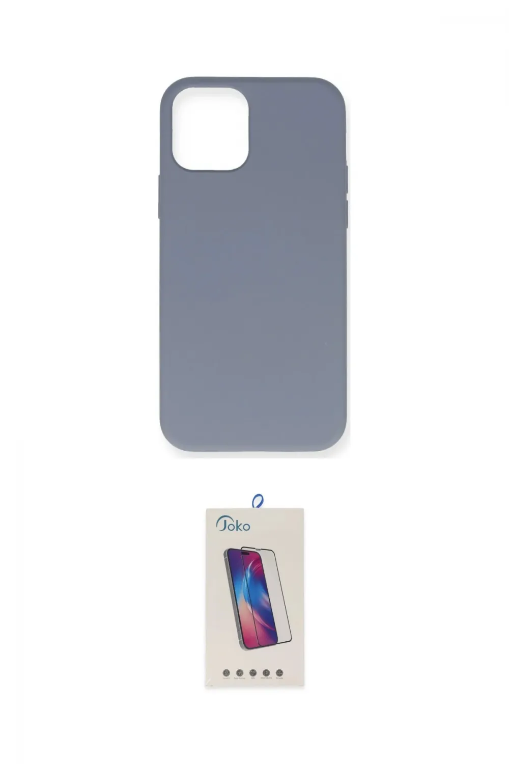ieg™ iPhone 12 Pro Max Kılıf Ahenk Serisi - Siyah Joko 5D Cam
