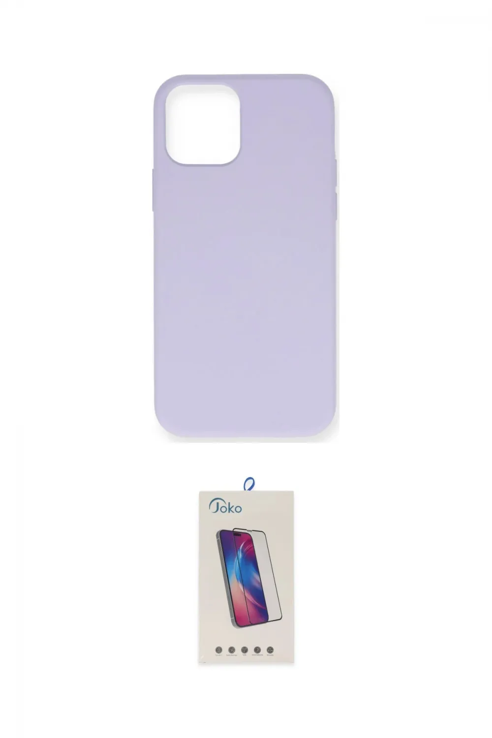 ieg™ iPhone 12 Pro Max Kılıf Ahenk Serisi - Siyah Joko 5D Cam