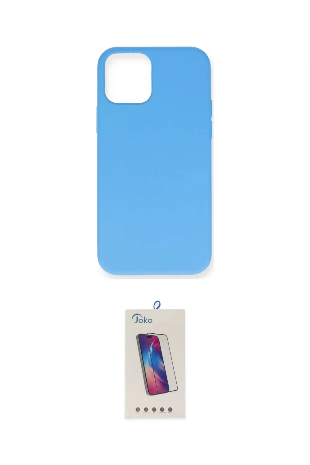 ieg™ iPhone 12 Pro Max Kılıf Ahenk Serisi - Siyah Joko 5D Cam