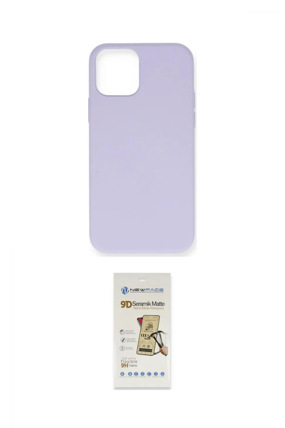 ieg™ iPhone 12 Pro Max Kılıf Ahenk Serisi - Siyah Mat Seramik Nano Ekran Koruyucu