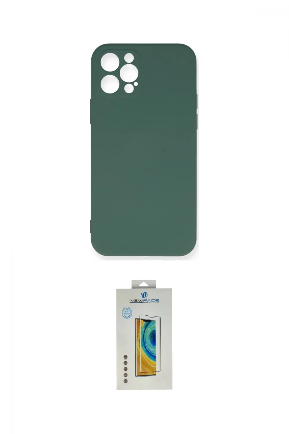 ieg™ iPhone 12 Pro Max Kılıf Ahenk Serisi - Siyah Polymer Nano Ekran Koruyucu