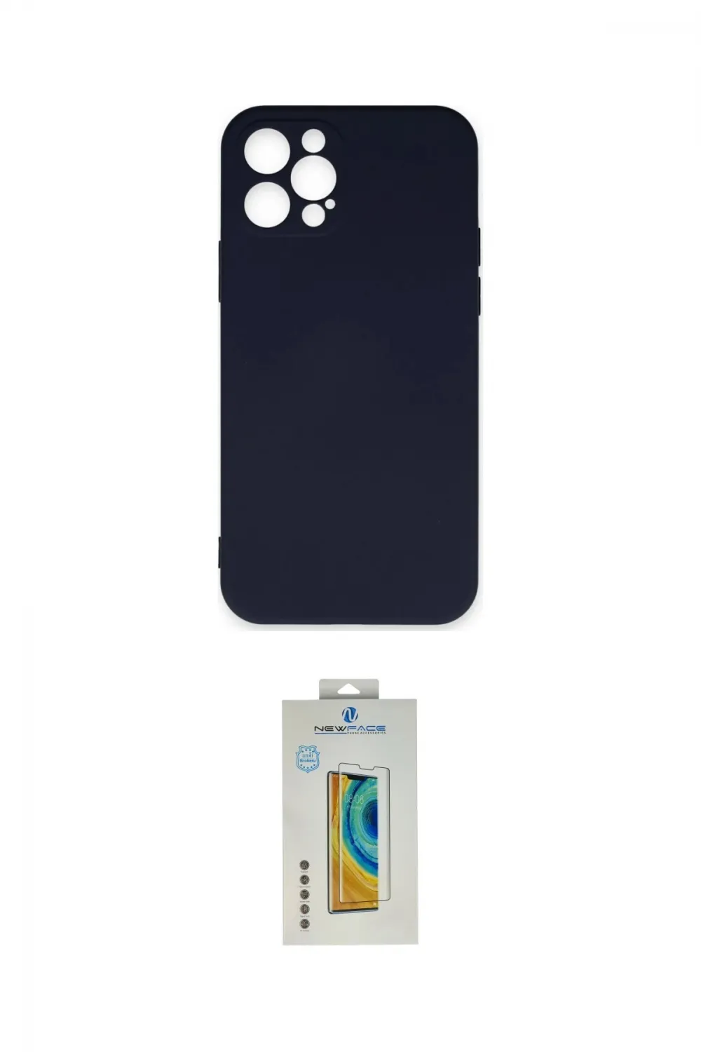 ieg™ iPhone 12 Pro Max Kılıf Ahenk Serisi - Siyah Polymer Nano Ekran Koruyucu