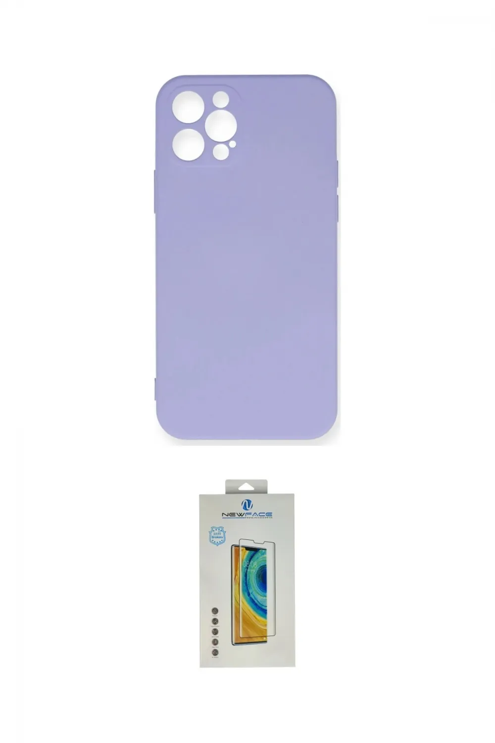 ieg™ iPhone 12 Pro Max Kılıf Ahenk Serisi - Siyah Polymer Nano Ekran Koruyucu
