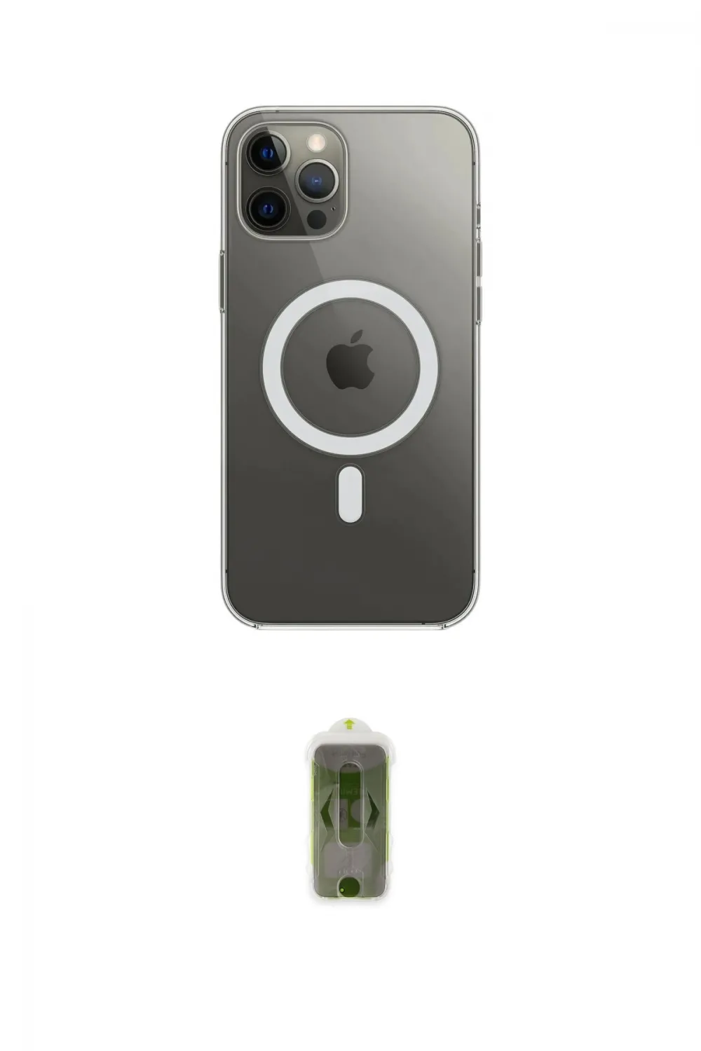 ieg™ iPhone 12 Pro Max Kılıf Ahenk Yansıma Prime - Siyah Joko Magic 5D Hayalet Cam