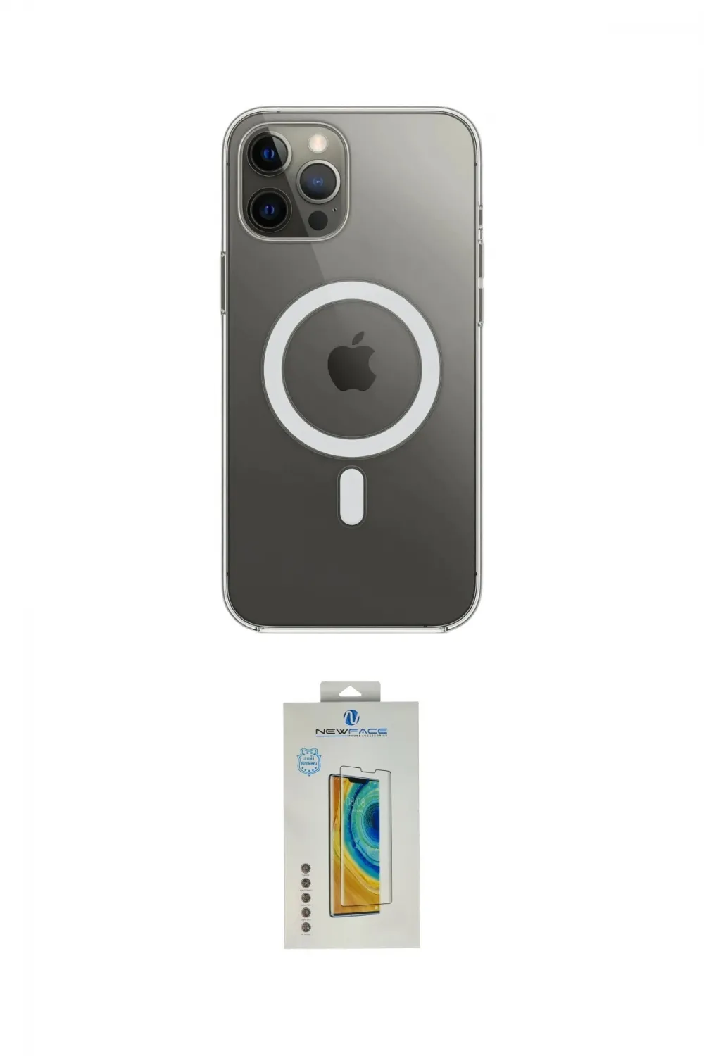 ieg™ iPhone 12 Pro Max Kılıf Ahenk Yansıma Prime - Siyah Polymer Nano Ekran Koruyucu