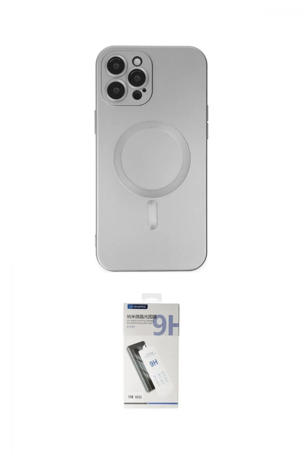 ieg™ iPhone 12 Pro Max Kılıf Akış Minimal Özel Seri - Şeffaf Uv Polymer Nano Ekran Koruyucu