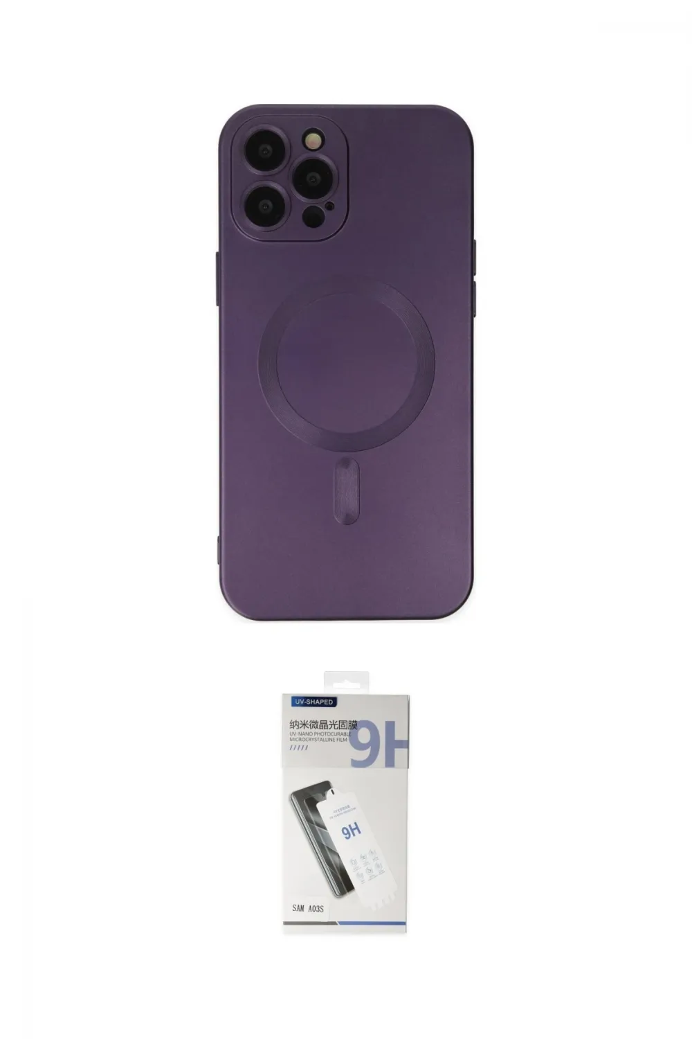 ieg™ iPhone 12 Pro Max Kılıf Akış Minimal Özel Seri - Şeffaf Uv Polymer Nano Ekran Koruyucu