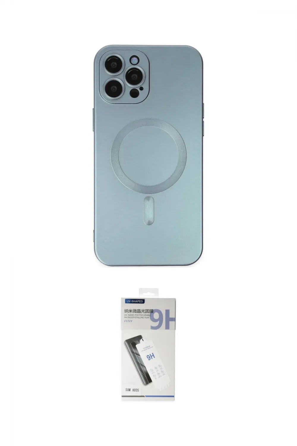 ieg™ iPhone 12 Pro Max Kılıf Akış Minimal Özel Seri - Şeffaf Uv Polymer Nano Ekran Koruyucu