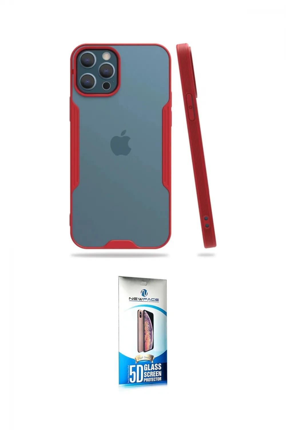 ieg™ iPhone 12 Pro Max Kılıf Atlas Asil Serisi - Siyah 5D Eko Cam Ekran Koruyucu