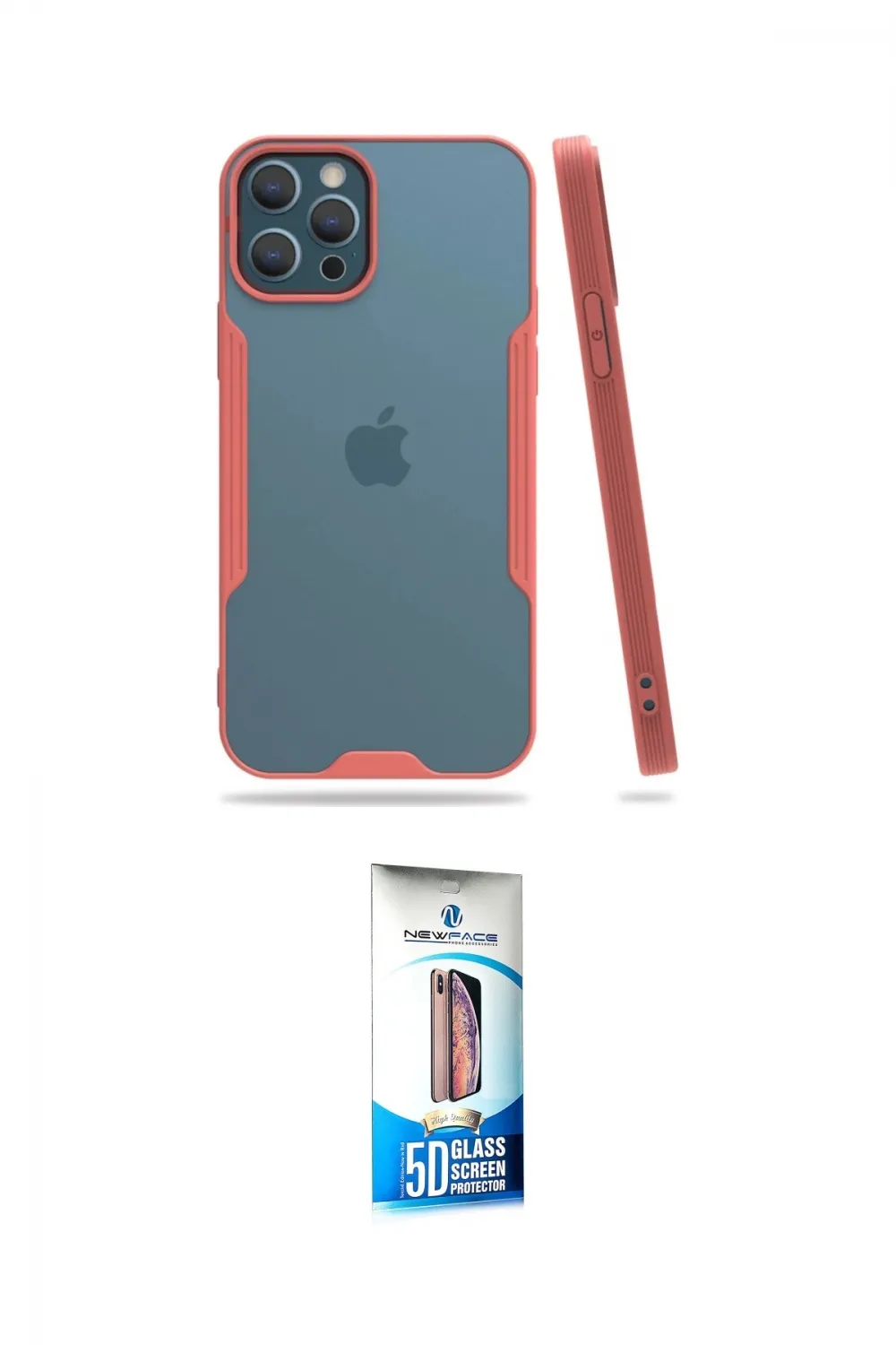 ieg™ iPhone 12 Pro Max Kılıf Atlas Asil Serisi - Siyah 5D Eko Cam Ekran Koruyucu