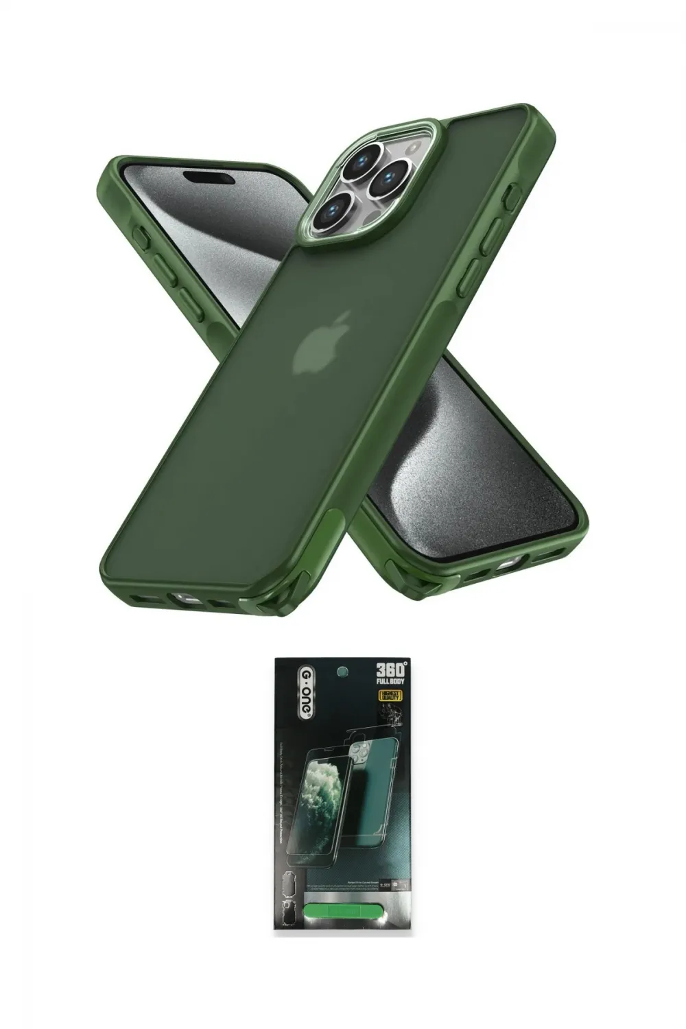 ieg™ iPhone 12 Pro Max Kılıf Atlas Form - Şeffaf 360 Full Body Arka Koruyucu