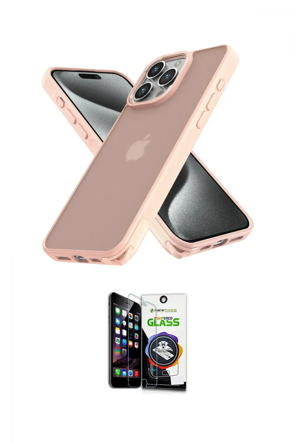 ieg™ iPhone 12 Pro Max Kılıf Atlas Form - Şeffaf Temperli Cam Ekran Koruyucu