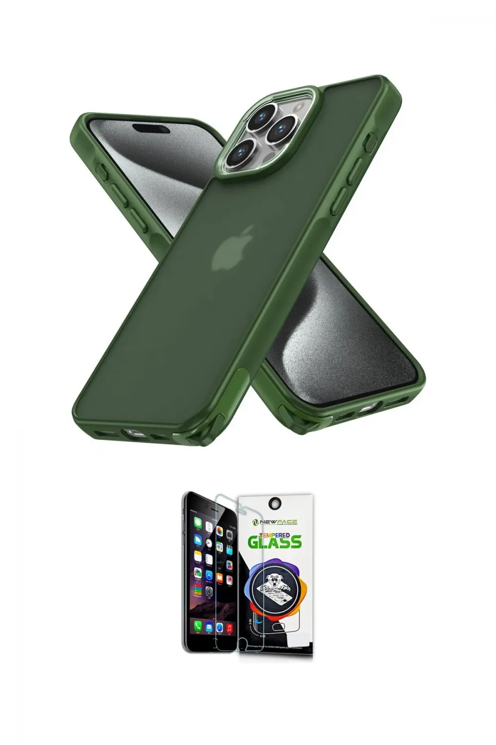 ieg™ iPhone 12 Pro Max Kılıf Atlas Form - Şeffaf Temperli Cam Ekran Koruyucu