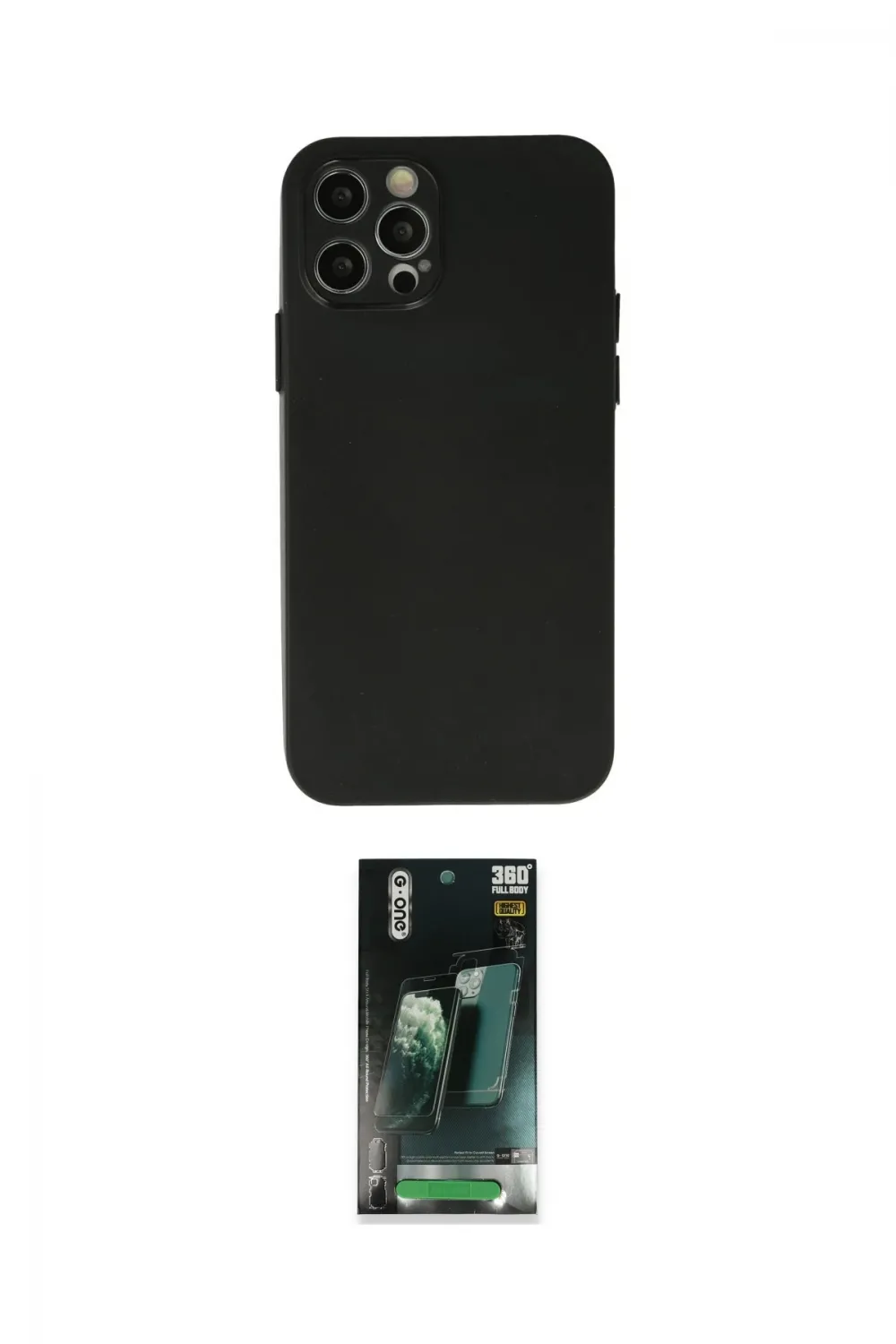 ieg™ iPhone 12 Pro Max Kılıf Atlas Minimal Prime - Şeffaf 360 Full Body Arka Koruyucu