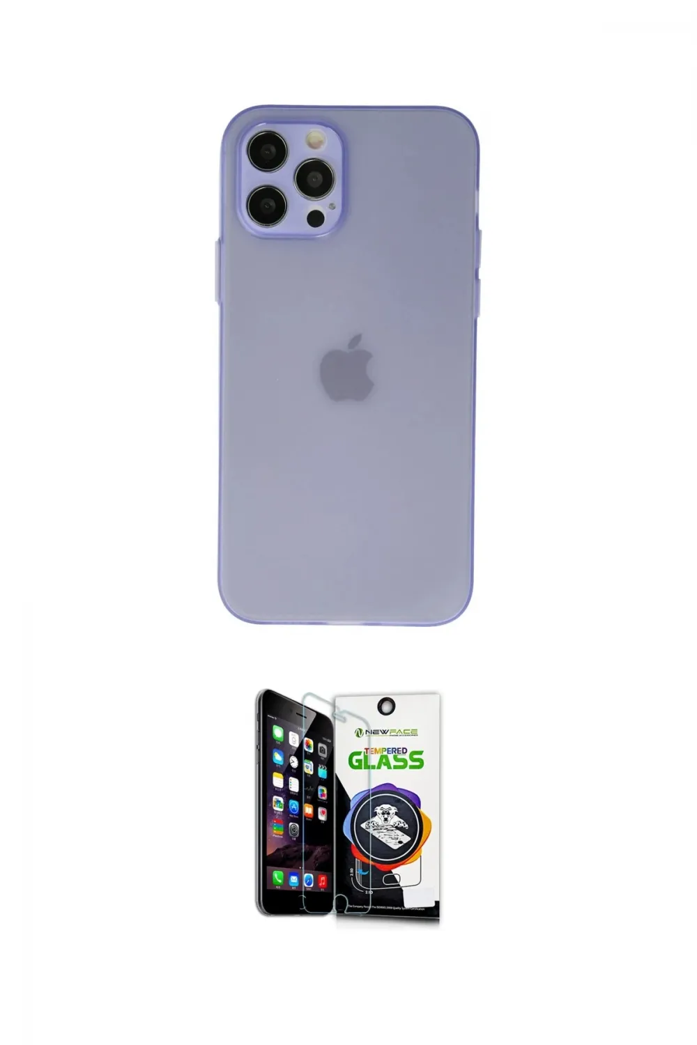ieg™ iPhone 12 Pro Max Kılıf Atlas Minimal Prime - Şeffaf Temperli Cam Ekran Koruyucu