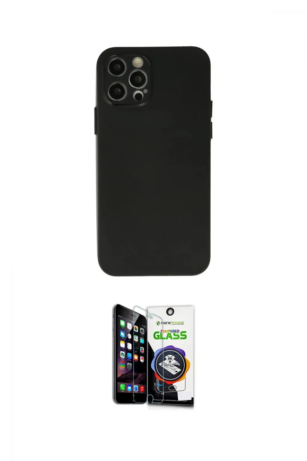 ieg™ iPhone 12 Pro Max Kılıf Atlas Minimal Prime - Şeffaf Temperli Cam Ekran Koruyucu