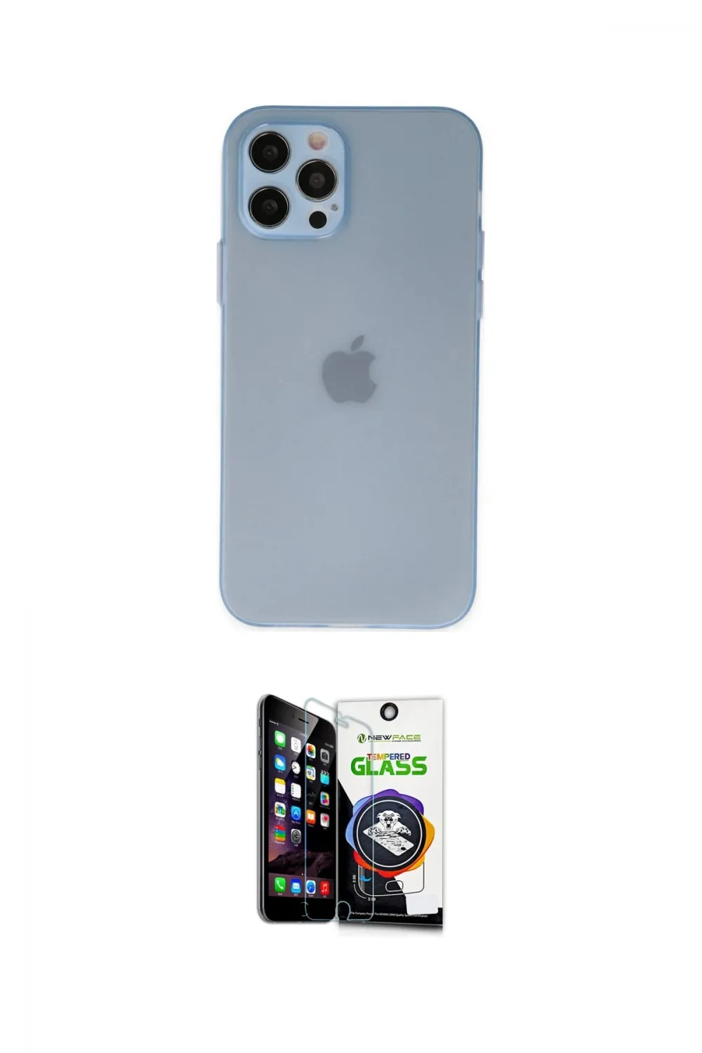 ieg™ iPhone 12 Pro Max Kılıf Atlas Minimal Prime - Şeffaf Temperli Cam Ekran Koruyucu