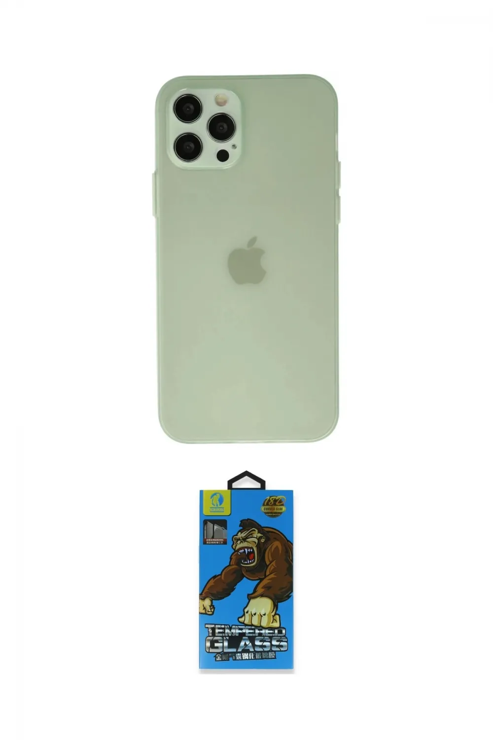 ieg™ iPhone 12 Pro Max Kılıf Atlas Minimal Prime - Siyah 18D Cam Ekran Koruyucu
