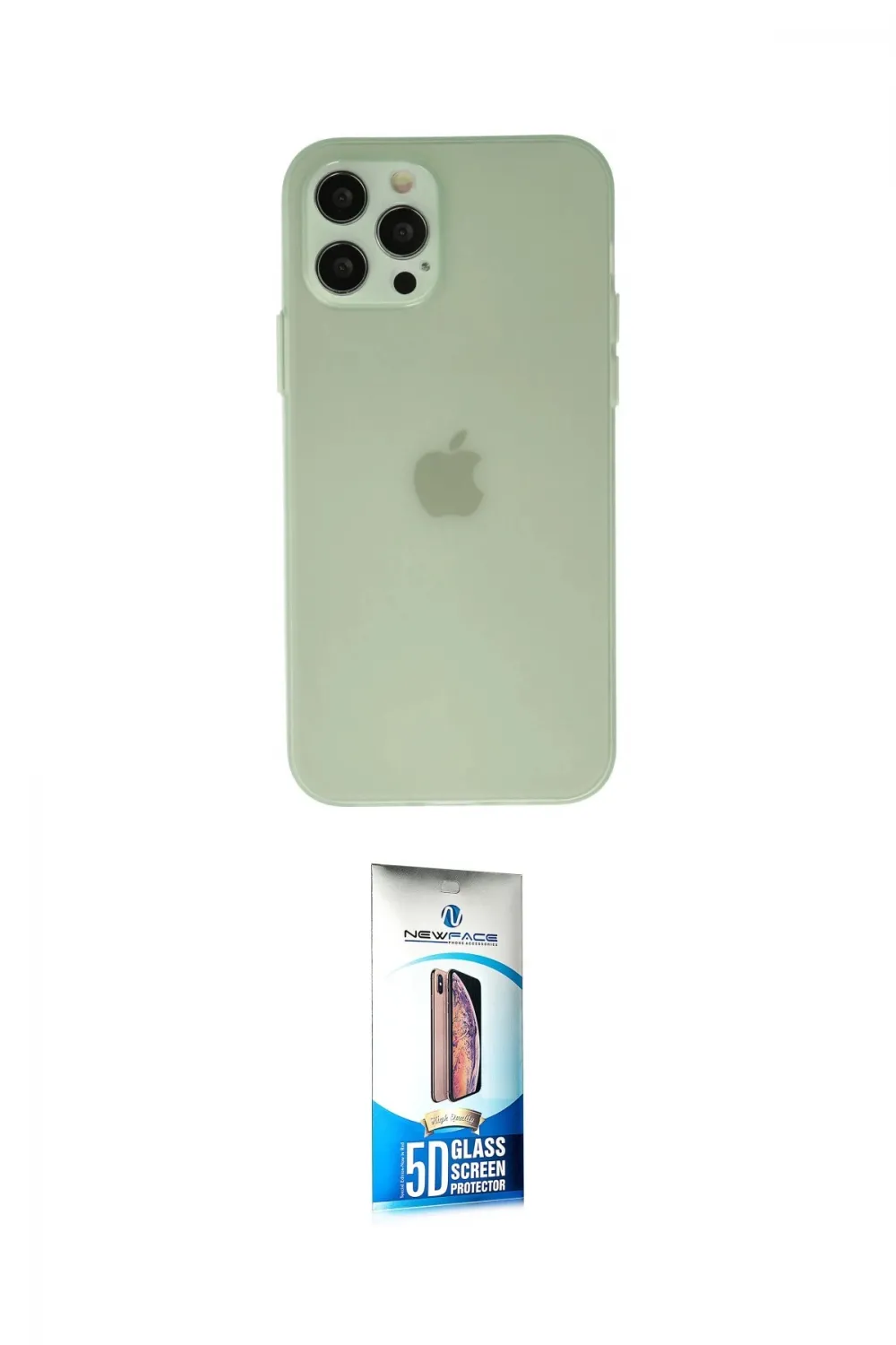ieg™ iPhone 12 Pro Max Kılıf Atlas Minimal Prime - Siyah 5D Eko Cam Ekran Koruyucu