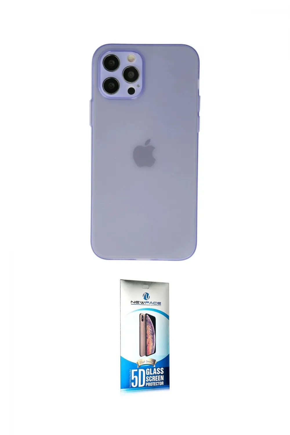 ieg™ iPhone 12 Pro Max Kılıf Atlas Minimal Prime - Siyah 5D Eko Cam Ekran Koruyucu