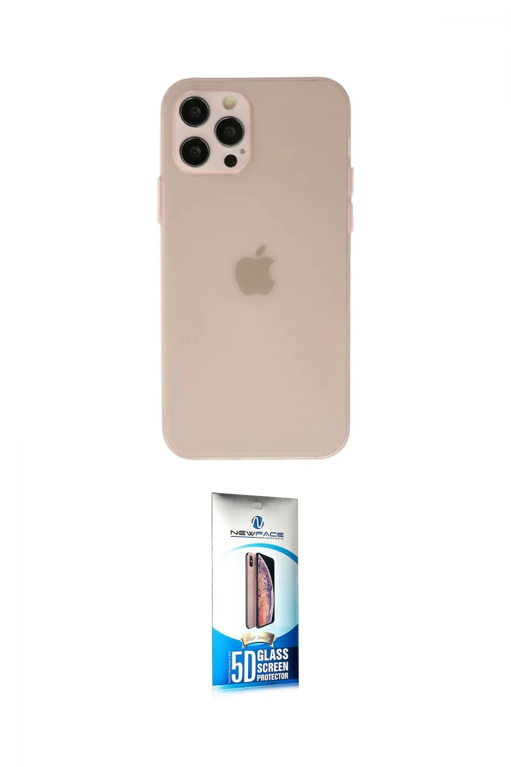 ieg™ iPhone 12 Pro Max Kılıf Atlas Minimal Prime - Siyah 5D Eko Cam Ekran Koruyucu