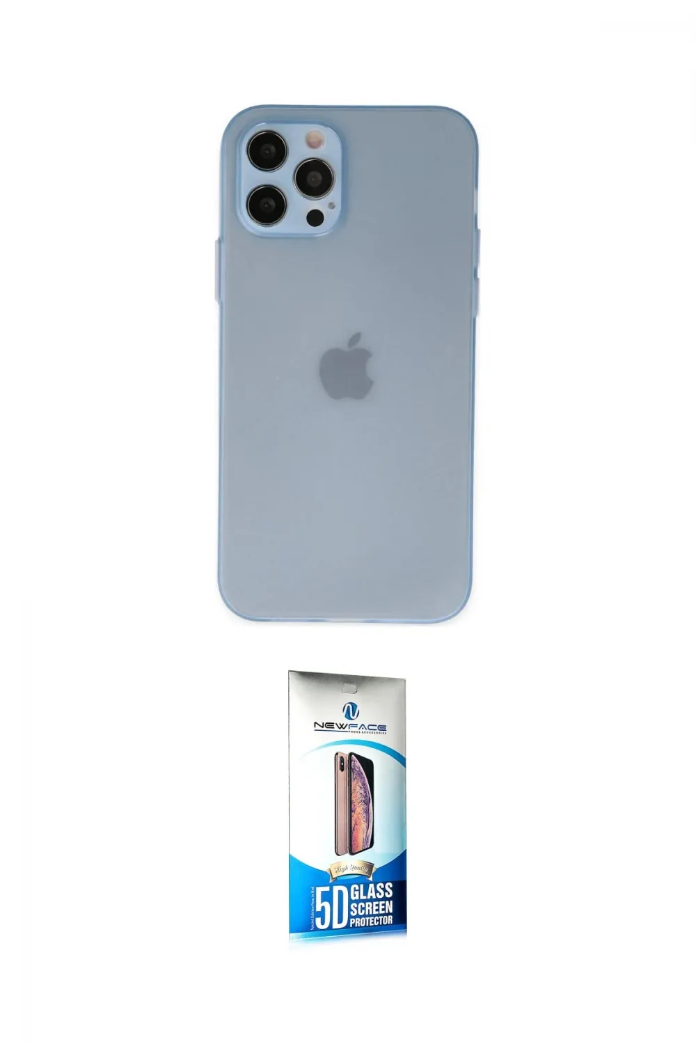 ieg™ iPhone 12 Pro Max Kılıf Atlas Minimal Prime - Siyah 5D Eko Cam Ekran Koruyucu