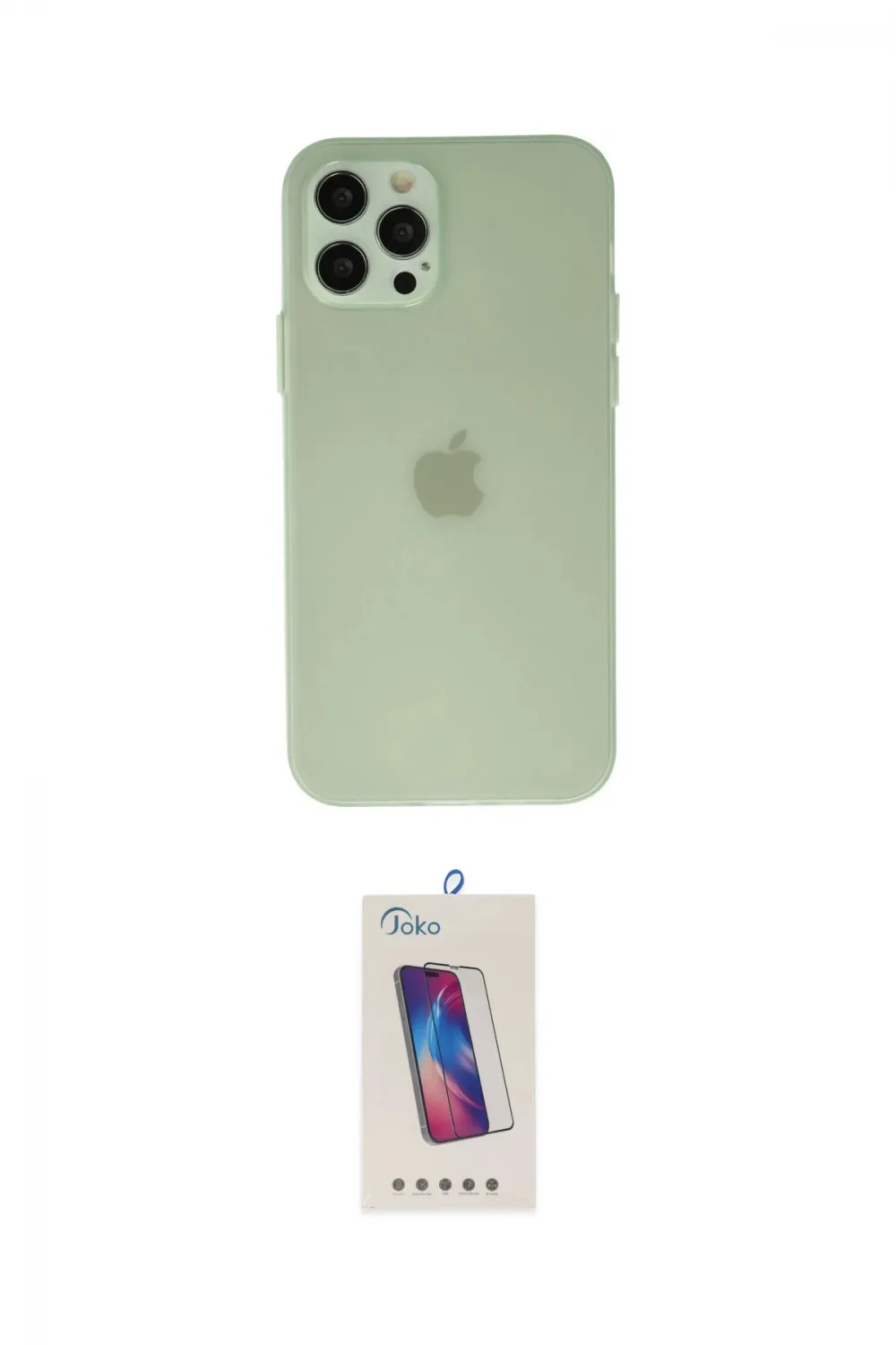 ieg™ iPhone 12 Pro Max Kılıf Atlas Minimal Prime - Siyah Joko 5D Cam