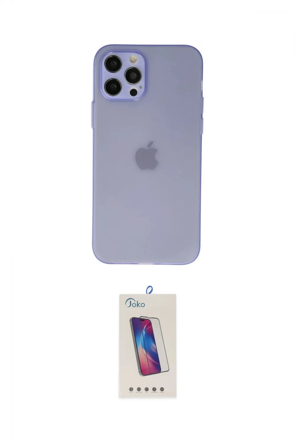 ieg™ iPhone 12 Pro Max Kılıf Atlas Minimal Prime - Siyah Joko 5D Cam