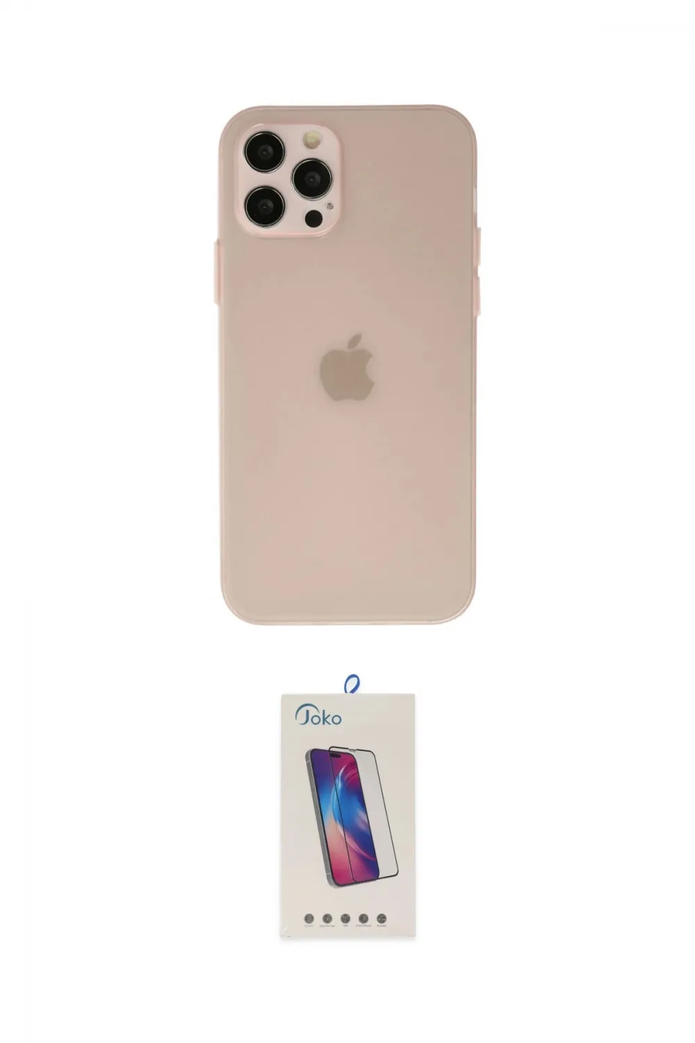 ieg™ iPhone 12 Pro Max Kılıf Atlas Minimal Prime - Siyah Joko 5D Cam