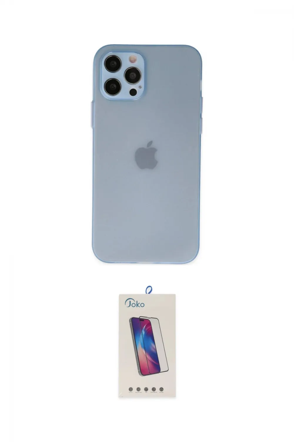 ieg™ iPhone 12 Pro Max Kılıf Atlas Minimal Prime - Siyah Joko 5D Cam