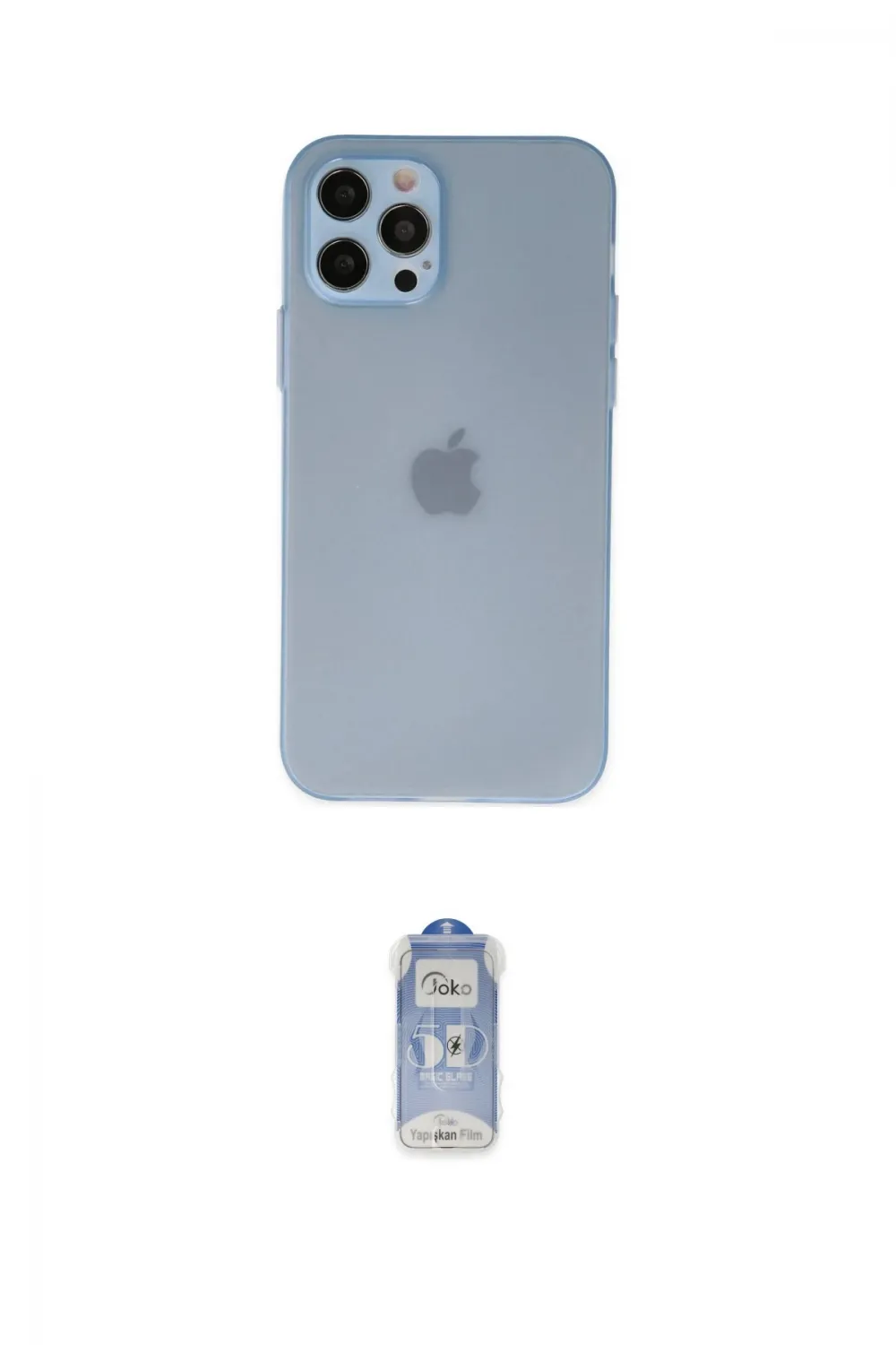 ieg™ iPhone 12 Pro Max Kılıf Atlas Minimal Prime - Siyah Joko Magic 5D Cam