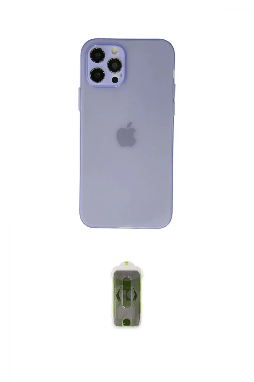 ieg™ iPhone 12 Pro Max Kılıf Atlas Minimal Prime - Siyah Joko Magic 5D Hayalet Cam