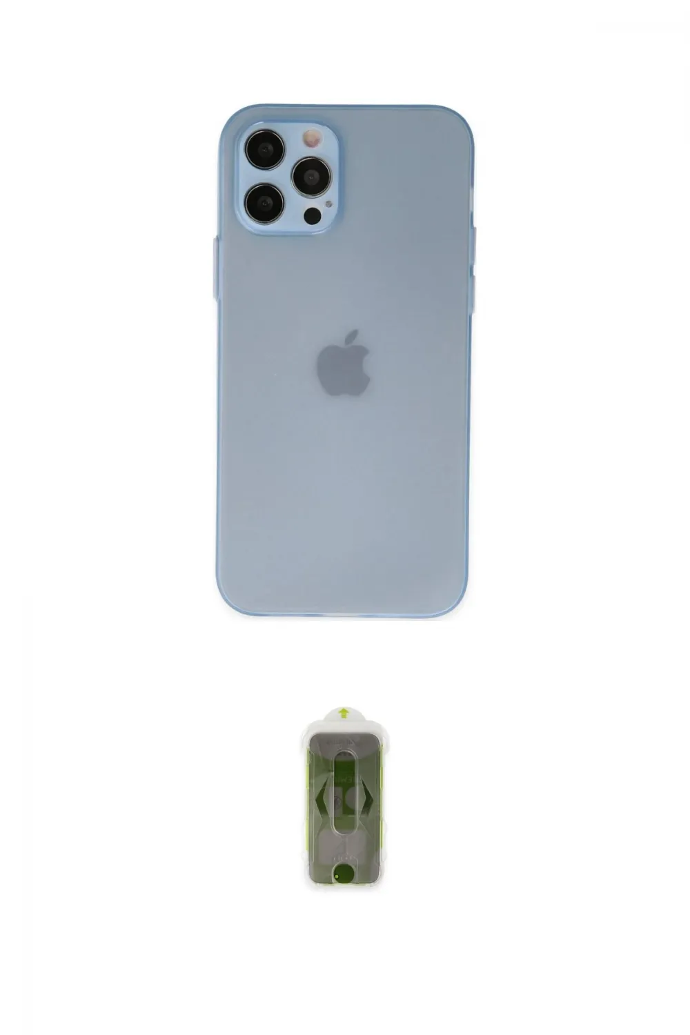 ieg™ iPhone 12 Pro Max Kılıf Atlas Minimal Prime - Siyah Joko Magic 5D Hayalet Cam