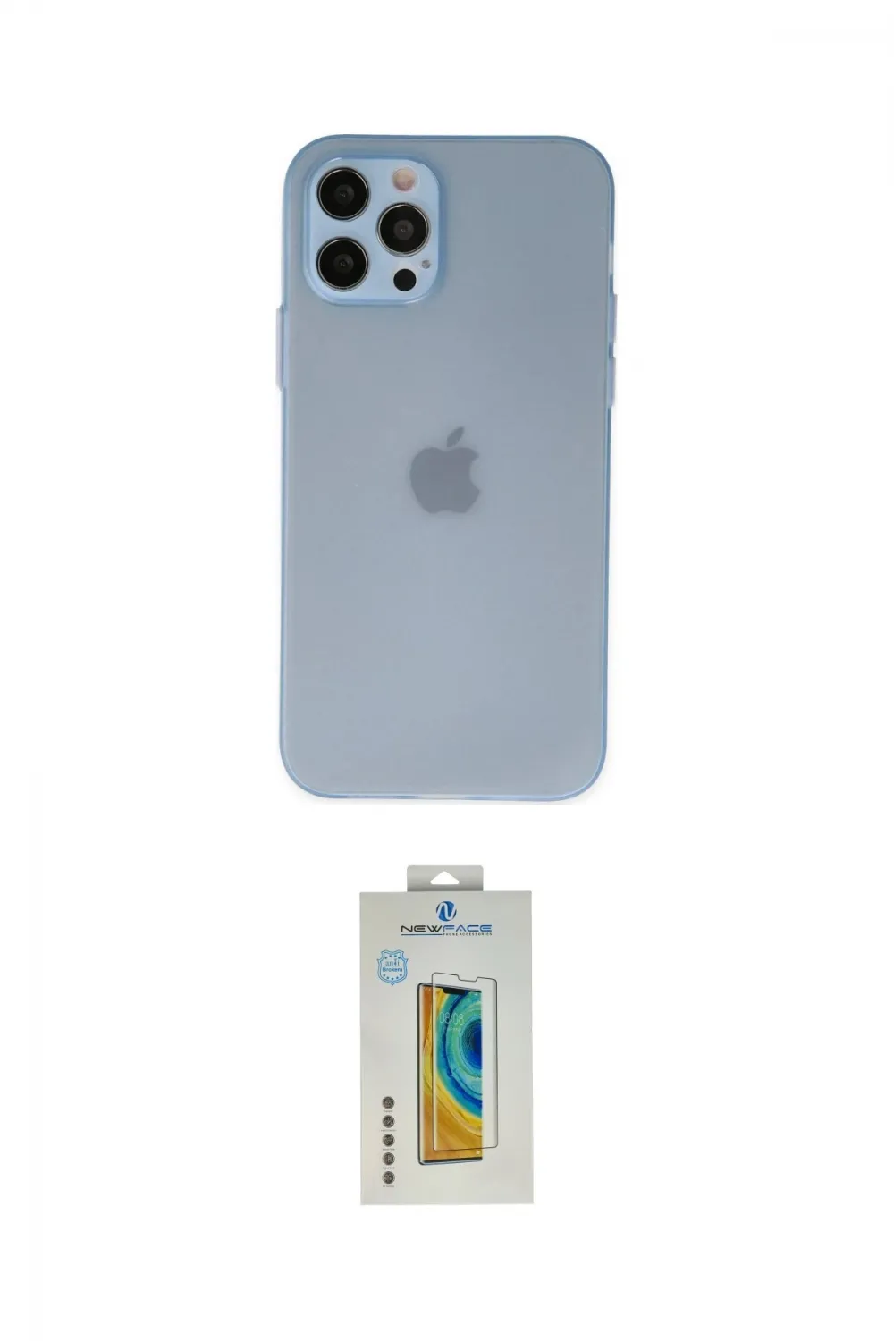 ieg™ iPhone 12 Pro Max Kılıf Atlas Minimal Prime - Siyah Polymer Nano Ekran Koruyucu