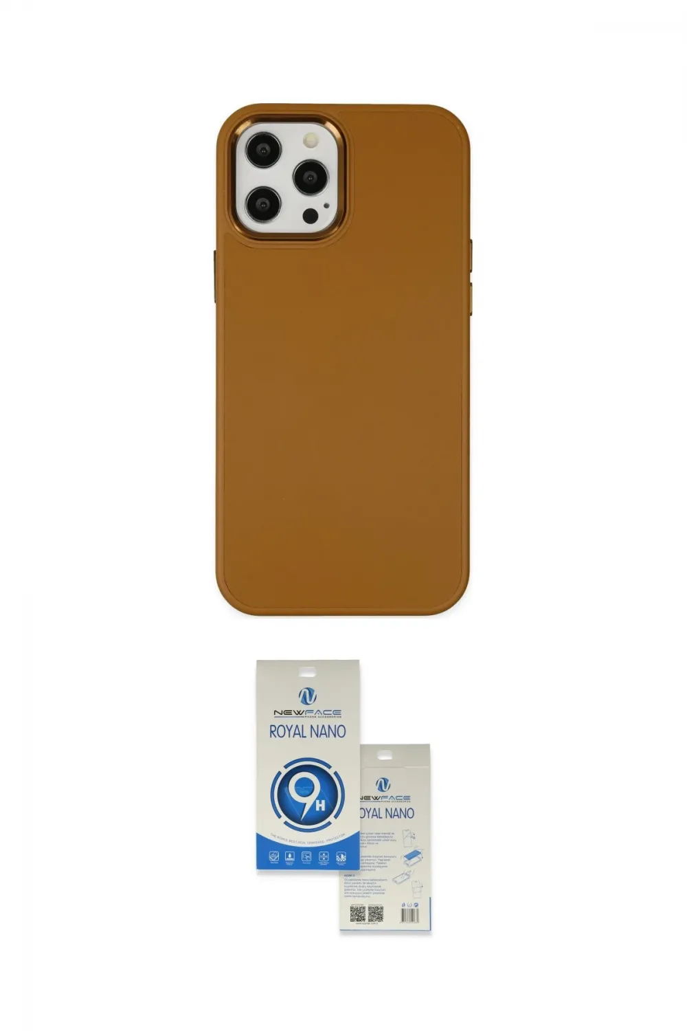 ieg™ iPhone 12 Pro Max Kılıf Çekirdek Çizgi - Şeffaf Royal Nano Ekran Koruyucu