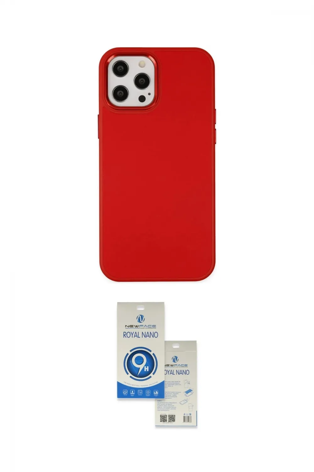 ieg™ iPhone 12 Pro Max Kılıf Çekirdek Çizgi - Şeffaf Royal Nano Ekran Koruyucu