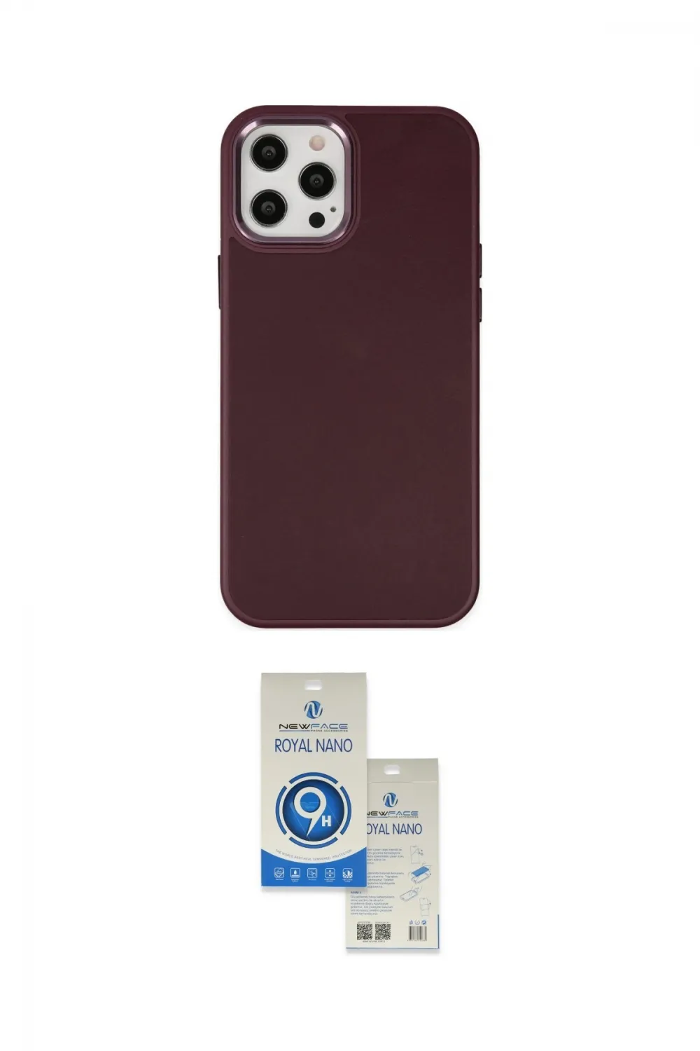 ieg™ iPhone 12 Pro Max Kılıf Çekirdek Çizgi - Şeffaf Royal Nano Ekran Koruyucu