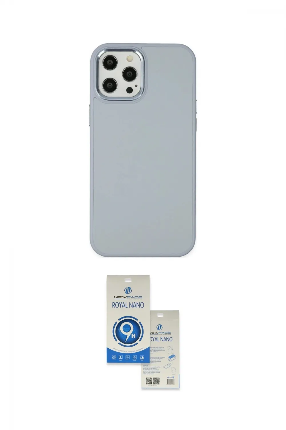 ieg™ iPhone 12 Pro Max Kılıf Çekirdek Çizgi - Şeffaf Royal Nano Ekran Koruyucu
