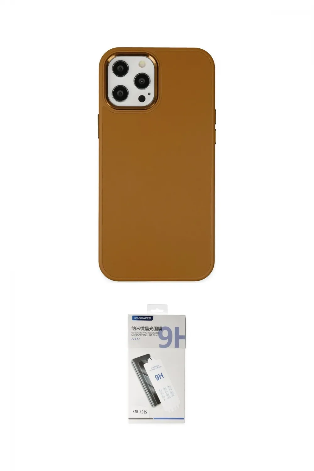 ieg™ iPhone 12 Pro Max Kılıf Çekirdek Çizgi - Şeffaf Uv Polymer Nano Ekran Koruyucu