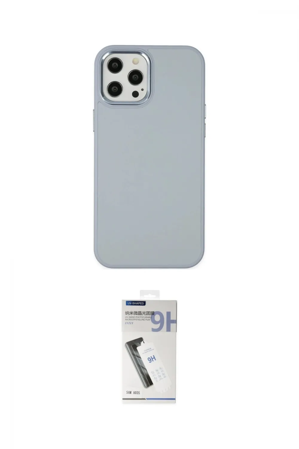 ieg™ iPhone 12 Pro Max Kılıf Çekirdek Çizgi - Şeffaf Uv Polymer Nano Ekran Koruyucu
