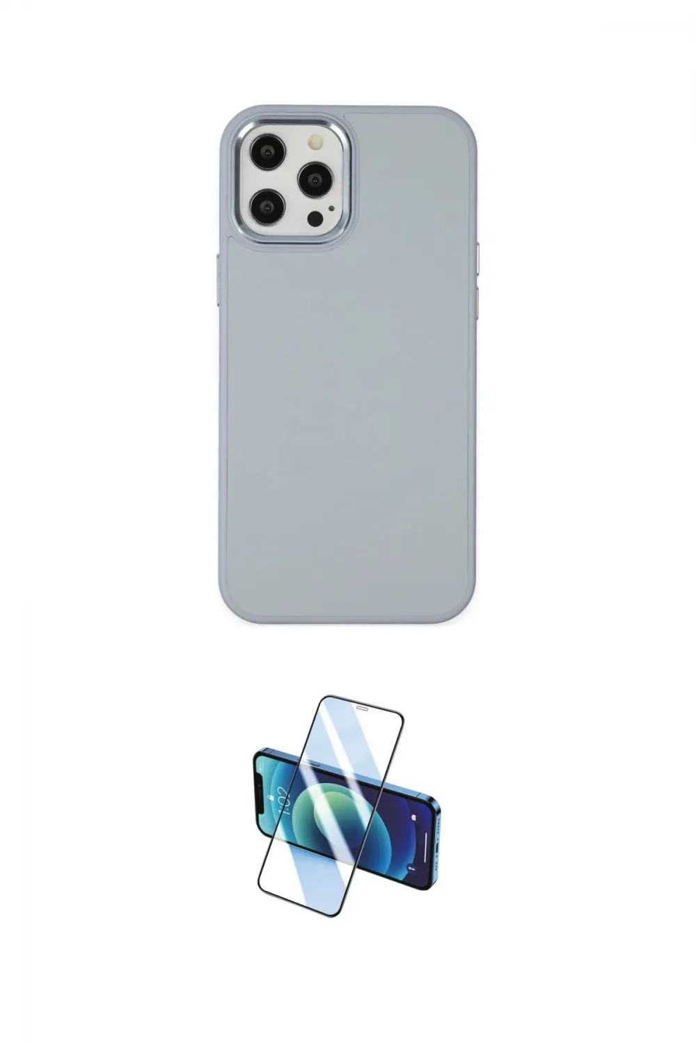 ieg™ iPhone 12 Pro Max Kılıf Çekirdek Çizgi - Siyah 3D Antistatik Seramik Nano Ekran Koruyucu