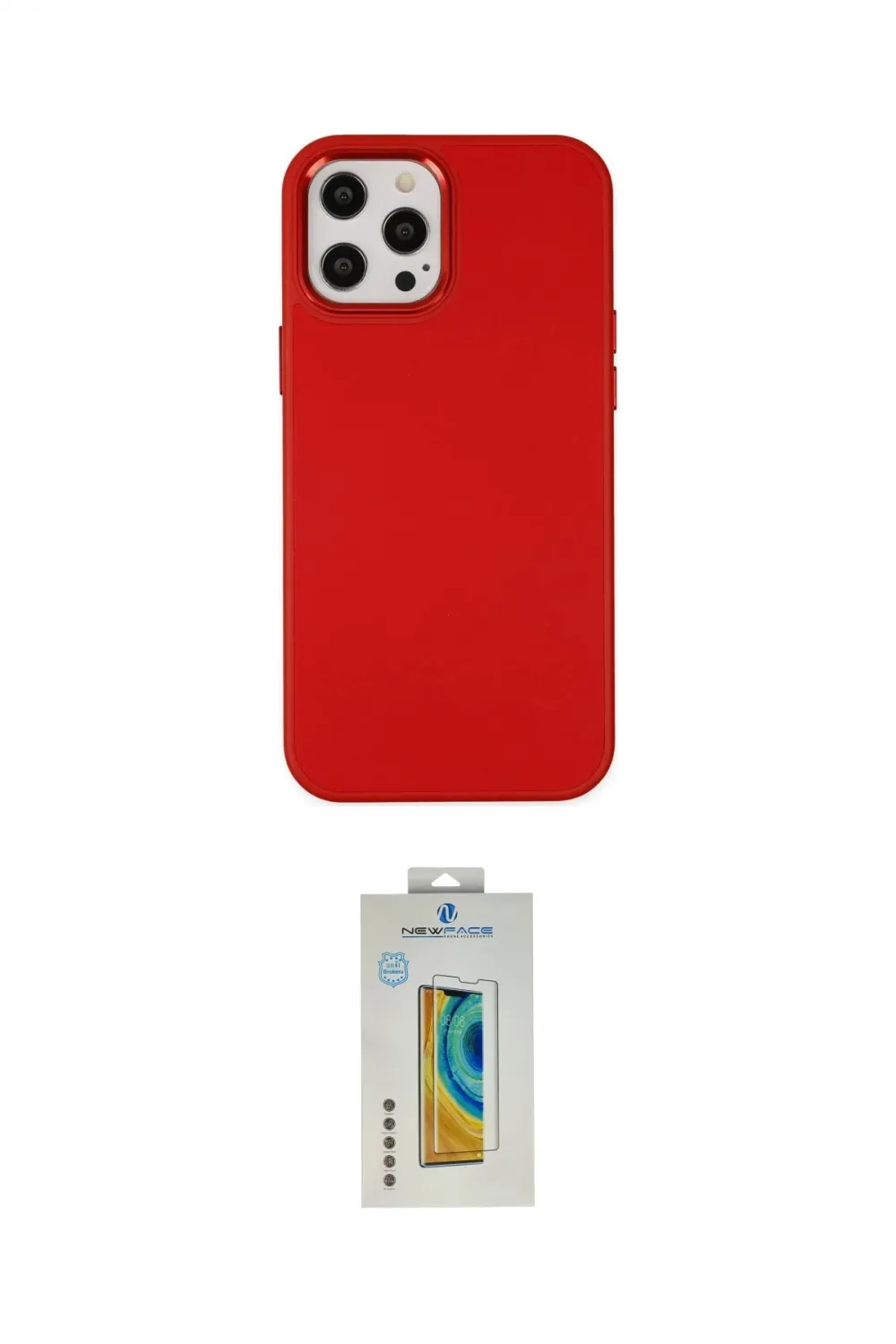 ieg™ iPhone 12 Pro Max Kılıf Çekirdek Çizgi - Siyah Polymer Nano Ekran Koruyucu
