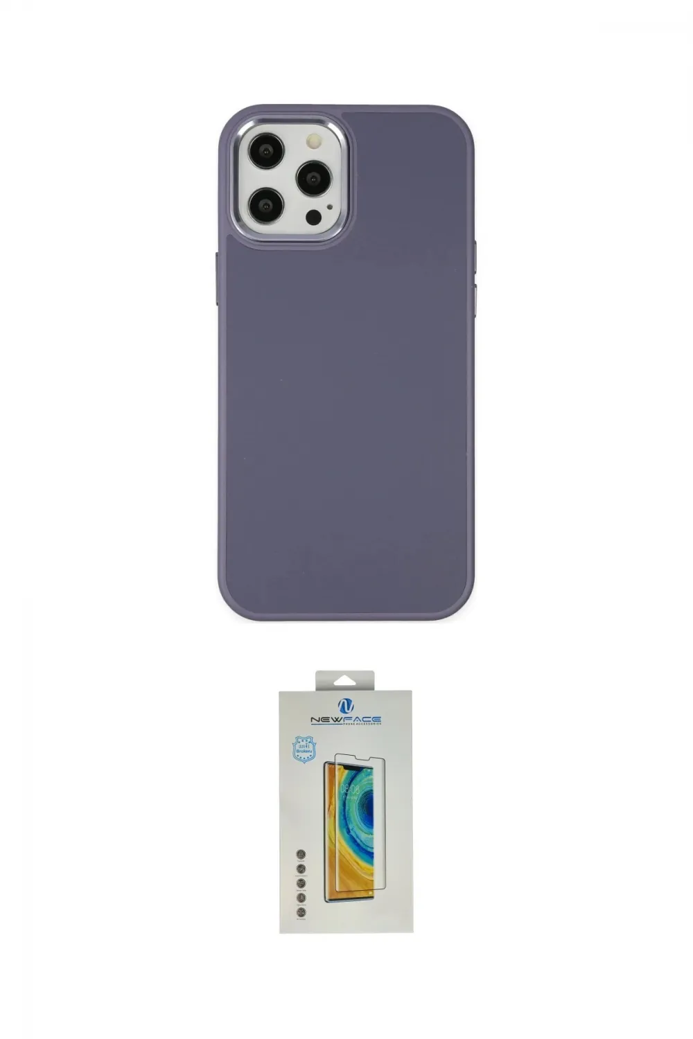 ieg™ iPhone 12 Pro Max Kılıf Çekirdek Çizgi - Siyah Polymer Nano Ekran Koruyucu