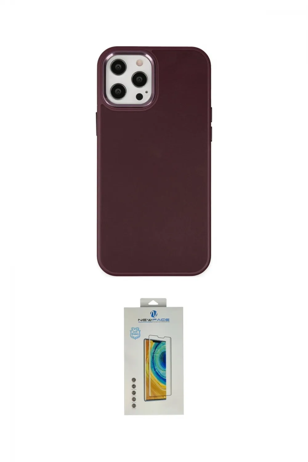 ieg™ iPhone 12 Pro Max Kılıf Çekirdek Çizgi - Siyah Polymer Nano Ekran Koruyucu
