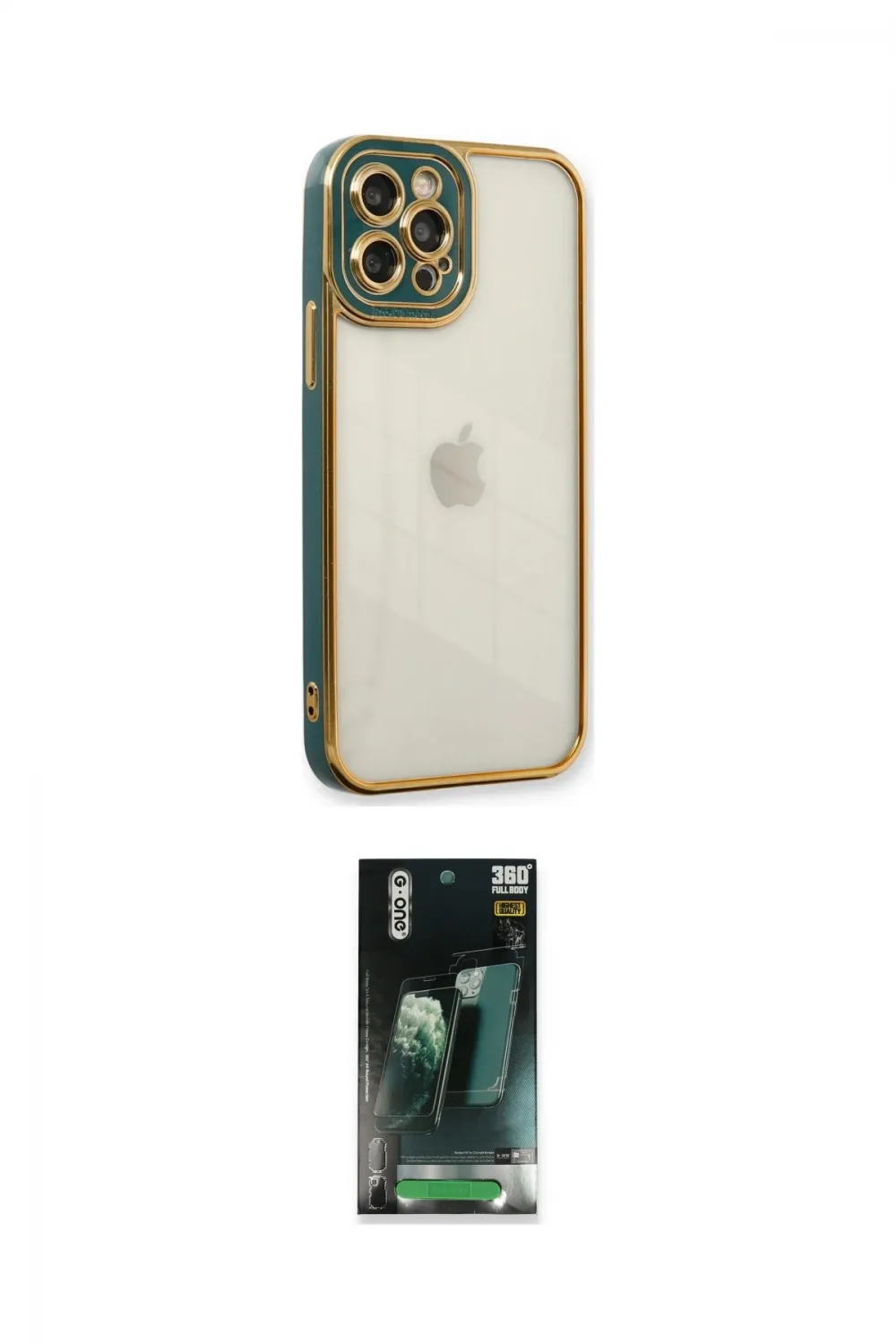 ieg™ iPhone 12 Pro Max Kılıf Çekirdek Klasik Serisi - Siyah 360 Mat Full Body Arka Koruyucu