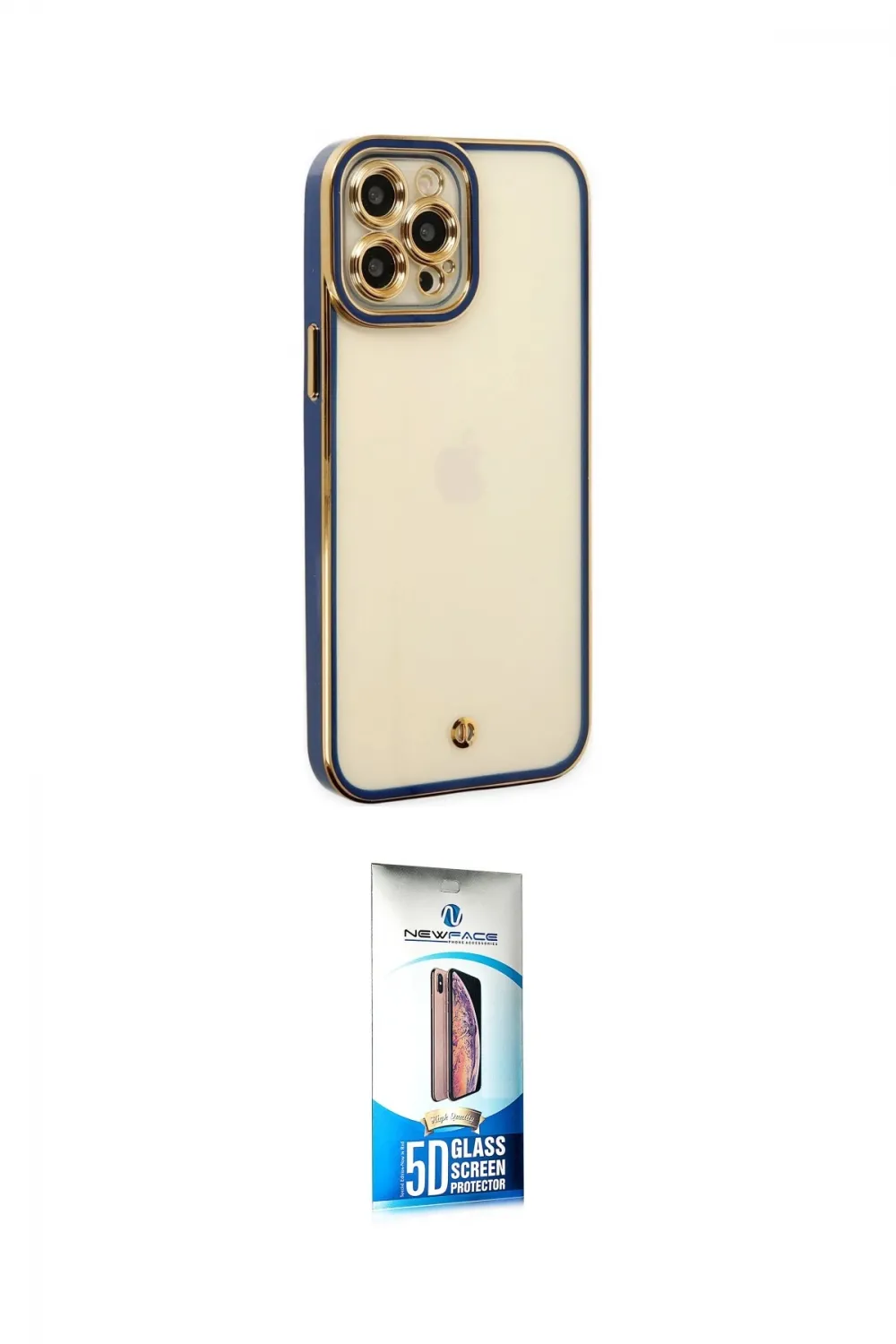 ieg™ iPhone 12 Pro Max Kılıf Çekirdek Klasik Serisi - Siyah 5D Eko Cam Ekran Koruyucu